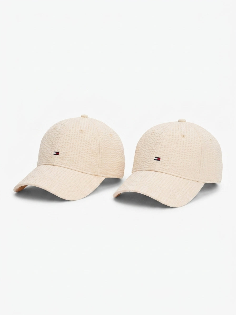 czapka z daszkiem męska Tommy Hilfiger AM0AM13427 niebieska bawełna