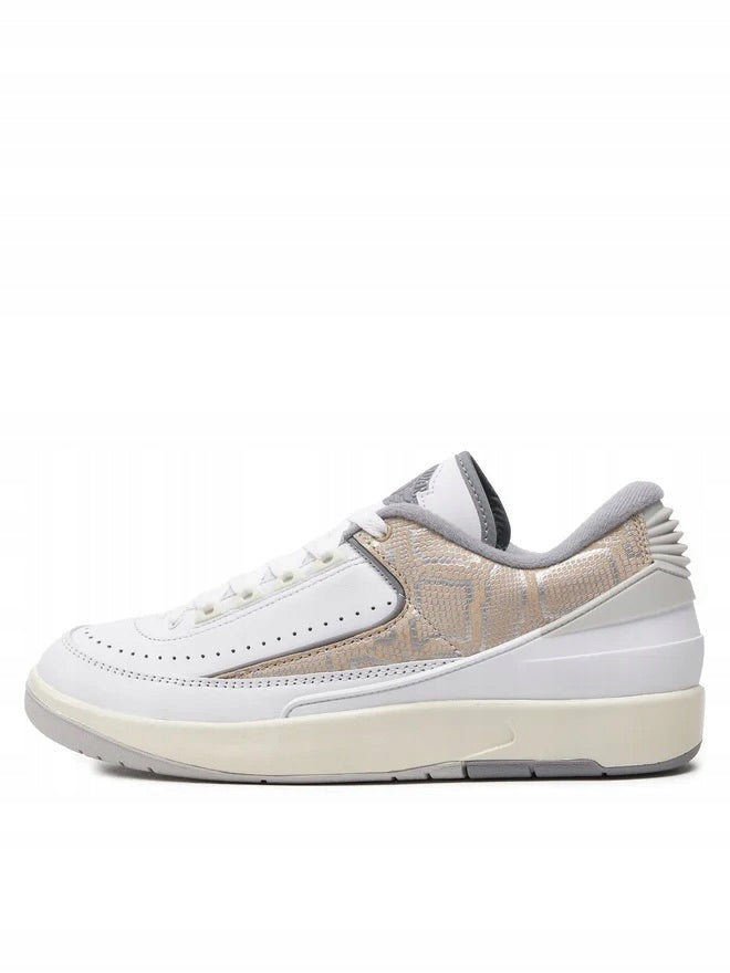 Nike Air Jordan 2 Retro Low Męskie Sportowe Sneakersy Białe Skórzane r.41