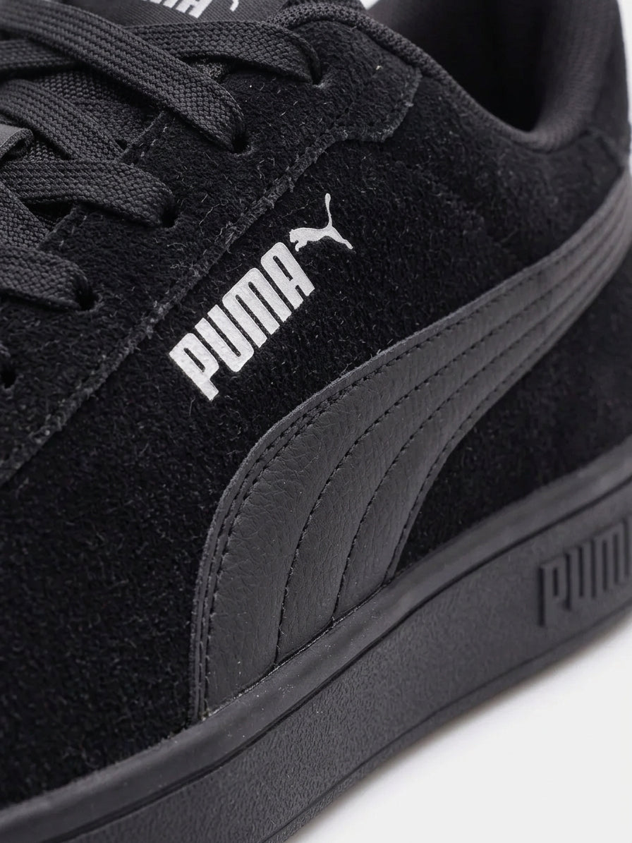 Buty Unisex Puma Smash 3.0 39098402 Sportowe Czarne Zamszowe