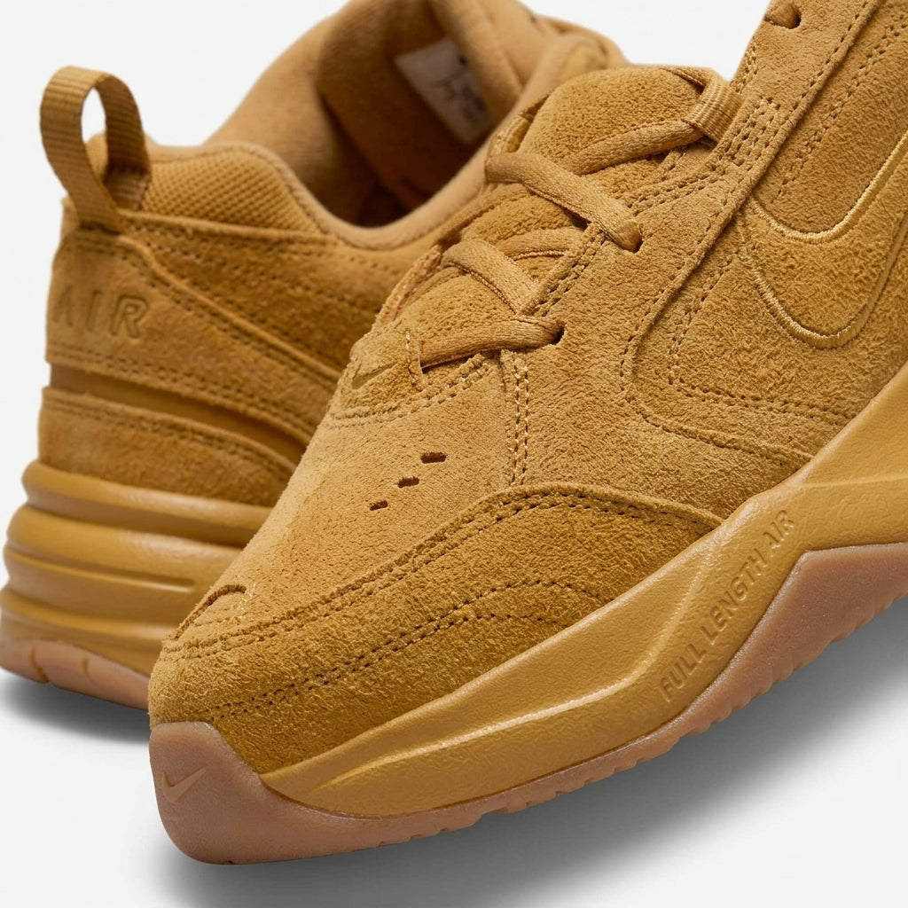 Buty Męskie Nike Air Monarch SE Brązowe Sneakersy Zamsz