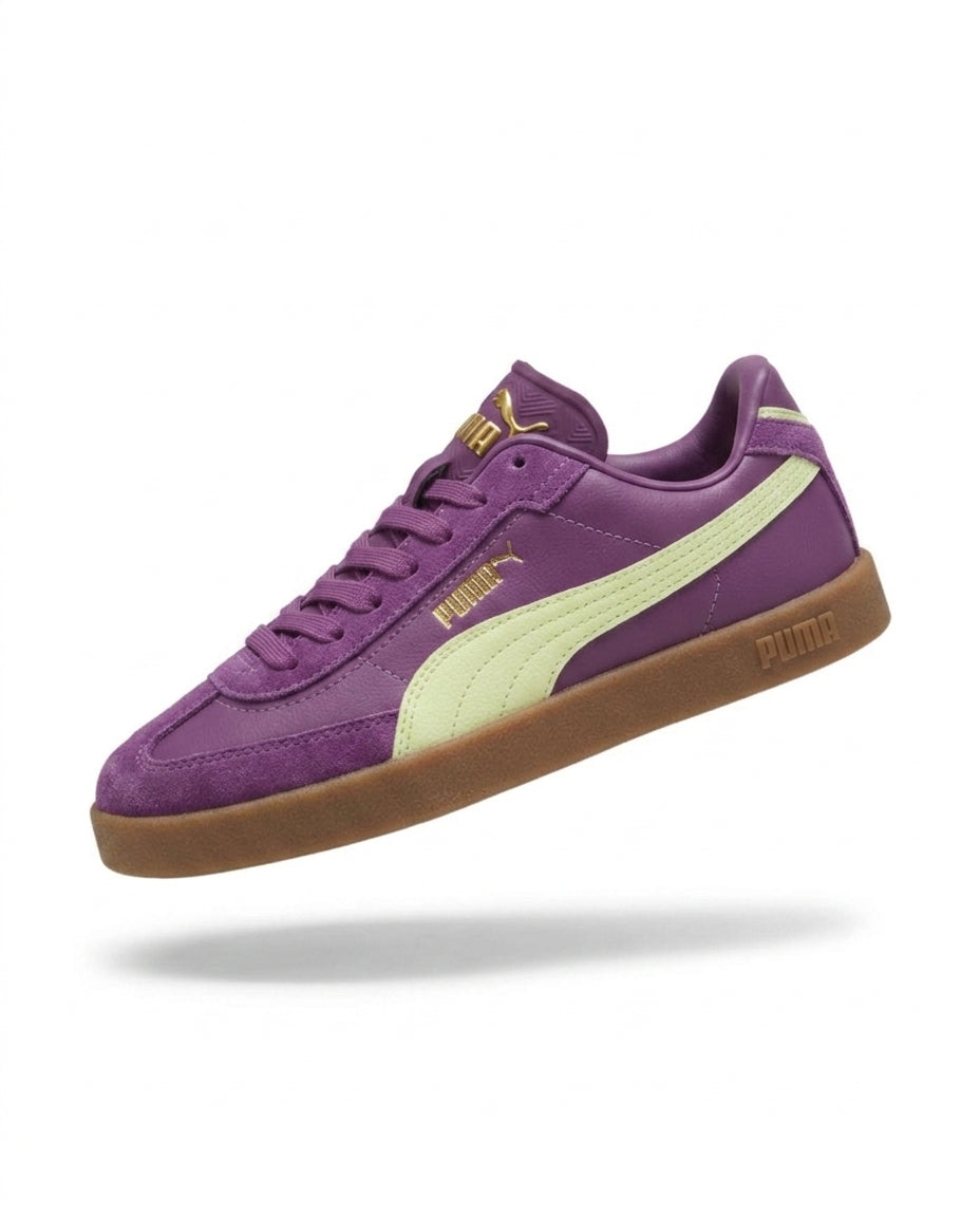 Buty Damskie Puma Club II Era 39744753 Sportowe Fioletowe Skóra