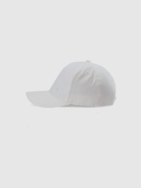 4F Szara Czapka z Daszkiem Regulowana Bawełniana Unisex One Size