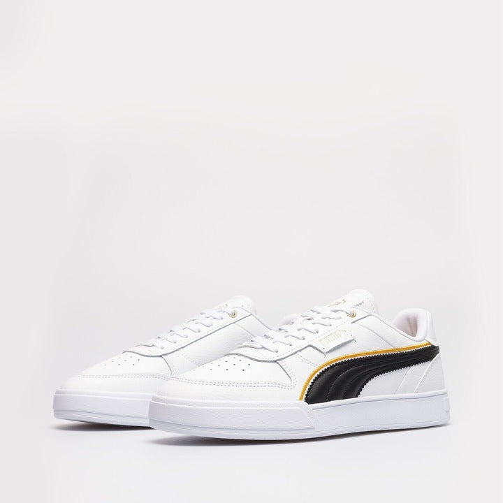 Puma Białe Skórzane Buty Damskie Sportowe Sneakersy Caven Dime FC